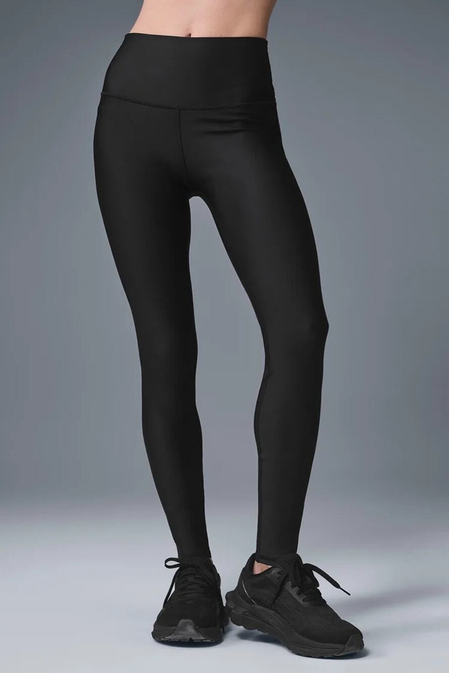 Alo Full Length High-Waist Airlift Leggings Full Length Black Medium